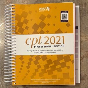 CPT 2021 Professional Edition Spiral Book - Orange Cover